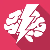 lightning in brain icon
