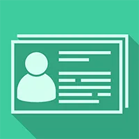 identity card icon